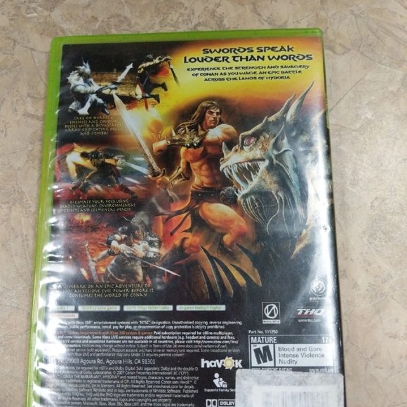 SOLD: Conan Xbox 360 - Picture 2 of 4